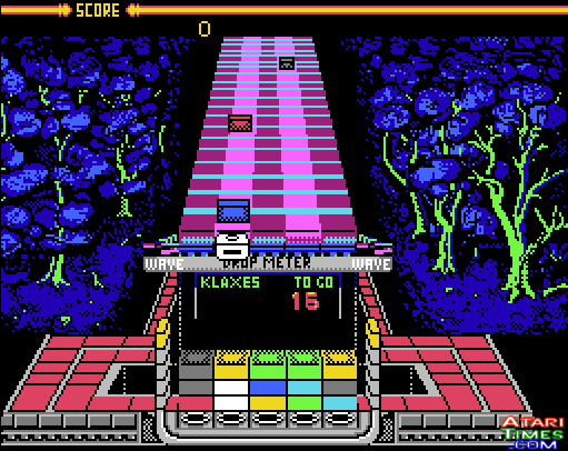 The NES version of Klax